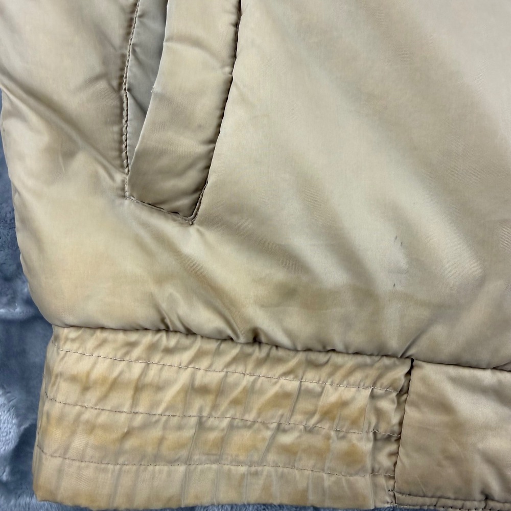 Vintage Shipton Sportswear Puffer Vest Mens Large Colorblock Black Tan Red Zip - Picture 11 of 16
